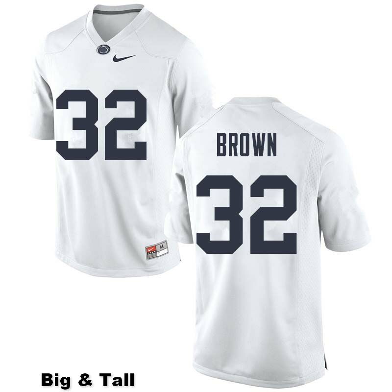 NCAA Nike Men's Penn State Nittany Lions Journey Brown #32 College Football Authentic Big & Tall White Stitched Jersey MSW2498ZL